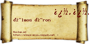 Álmos Áron névjegykártya