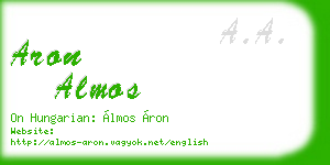 aron almos business card
