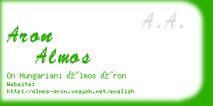 aron almos business card